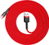 Fotoja e Kabllo Baseus USB-A - USB-C 3m,	e kuqe, Picture 1