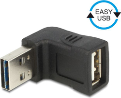 Fotoja e Përshtatës DeLock, USB - USB, i zi