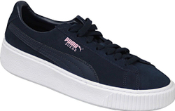 Fotoja e Atlete për djem Puma Suede Platform JR, kaltër e mbyllët