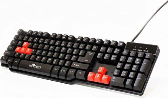 Fotoja e Tastierë Red Fighter K1, EN, e zezë