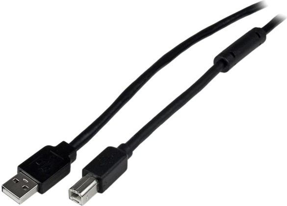 Fotoja e Kabllo StarTech USB-A në USB-B, 20m, e zezë