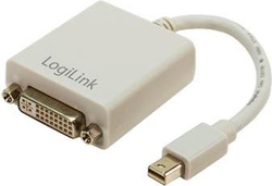 Fotoja e Përshtatës LogiLink DisplayPort Mini - DVI-I (CV0037), i bardhë