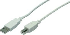 Fotoja e Kabllo USB-A në USB-B LogiLink CU0009, 5 m, e bardhë