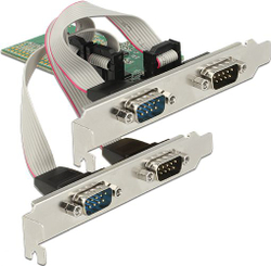 Fotoja e Kartë zgjerimi Delock PCIe 2.0 x1, 4x RS-232