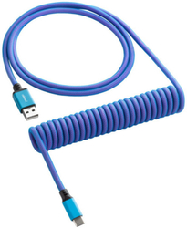 Fotoja e Kabllo spirale CableMod Classic, USB-C/USB-A, 1.5m, e kaltër