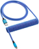 Fotoja e Kabllo spirale CableMod Classic, USB-C/USB-A, 1.5m, e kaltër, Picture 1