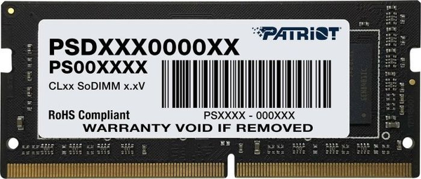 Fotoja e Memorie RAM për laptop Patriot Signature, SODIMM, DDR4, 8GB, 3200MHz, CL22