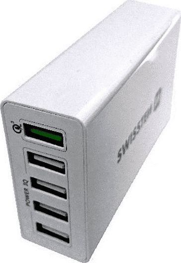 Fotoja e Karikues me 5 porta Swissten USB-A, 3A (22013306)