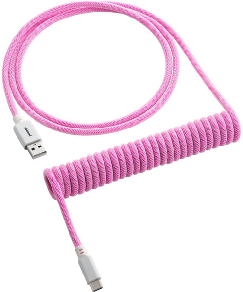 Fotoja e Kabllo spirale CableMod Classic, USB-C/USB-A, 1,5m, rozë