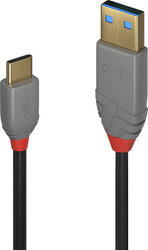 Fotoja e Kabllo USB Lindy USB-A - USB-A, 0.5m, e zezë