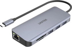 Fotoja e Docking Station Unitek uHUB N9+ (D1026B), i hirtë