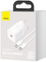 Fotoja e Karikues Baseus Super Si Quick 1C, USB-C, 25W, i bardhë + kabllo USB-C - USB-C, 3A, 1m, e bardhë, Picture 8