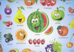 Fotoja e Mbulesë tavoline për fëmijë Liwona - I Get to Know Fruits