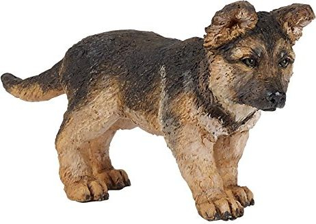 Fotoja e Figurë Russell Papo German Shepherd Puppy (54039), e kaftë / e zezë
