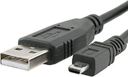 Fotoja e Kabllo USB Sharkoon, USB-A në miniUSB, 3.0 m, e zezë