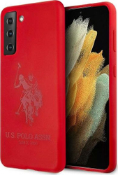 Fotoja e Mbrojtëse US Polo USHCS21MSLHRTRE, për Samsung Galaxy S21 Plus, e kuqe