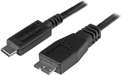 Fotoja e Kabllo StarTech USB31CUB50CM, USB-C në micro-B, 0.5m, e zezë