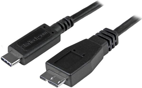 Fotoja e Kabllo StarTech USB31CUB50CM, USB-C në micro-B, 0.5m, e zezë