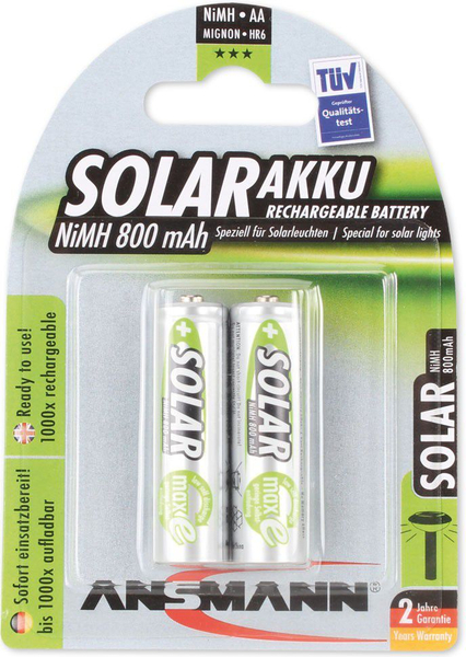 Fotoja e Bateri Ansmann Solar AA / R6, 800mAh, 2 copë