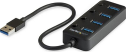 Fotoja e USB Hub StarTech, 4x USB-A 3.2 Gen1, i zi