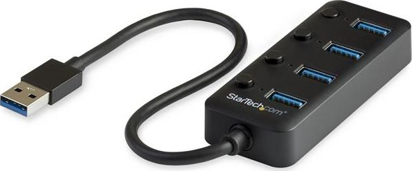 Fotoja e USB Hub StarTech, 4x USB-A 3.2 Gen1, i zi