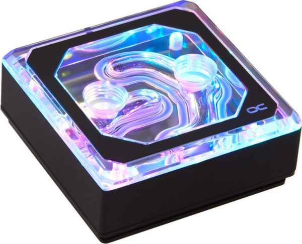 Fotoja e Ftohës për kompjuter Alphacool Ice Block XPX Edge RGB - Plexi Black Digital