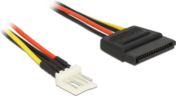 Fotoja e Kabllo Delock SATA, 15-pin - 4-pin, 0.24 m, shumëngjyrëshe