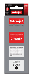 Fotoja e Ngjyrë për printer Activejet AC-G490Bk (zëvendësim për Canon GI-490BK), 135 ml, e zezë