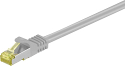 Fotoja e Kabllo patchcord RJ-45 në RJ-45, Cat.7, S/FTP, 0.25m, e hirtë