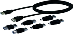 Fotoja e Kabllo Schwaiger USB-A - Universal CAUSET531, 1.5m, e zezë