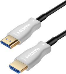 Fotoja e Kabllo optike PremiumCord High Speed ​​me Ether. 4K@60Hz, 15m, M/M, e zezë