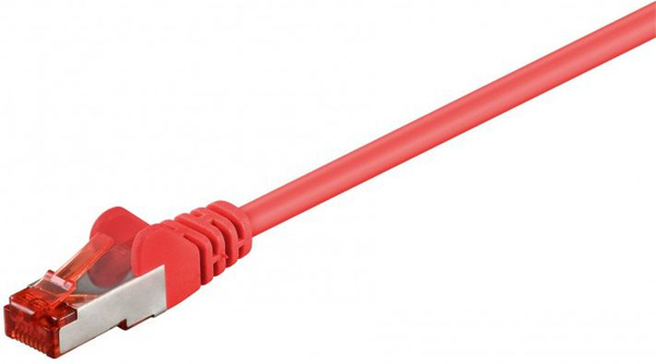 Fotoja e Kabllo etherneti Wentronic, 3m, e kuqe