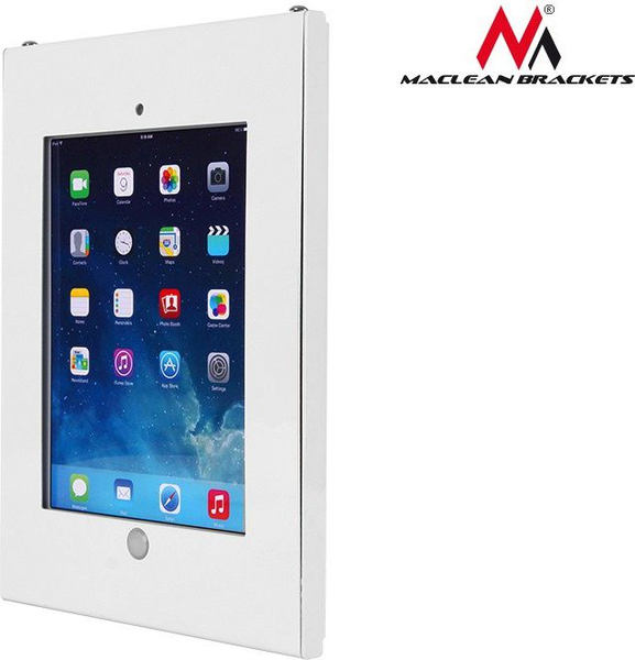 Fotoja e Mbajtëse reklamuese Maclean iKiosk për iPad 2/3/4/Air/Air2, e argjendtë