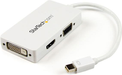 Fotoja e Përshtatës StarTech DisplayPort Mini AV - HDMI - D-Sub (VGA) - DVI (MDP2VGDVHDW), i bardhë