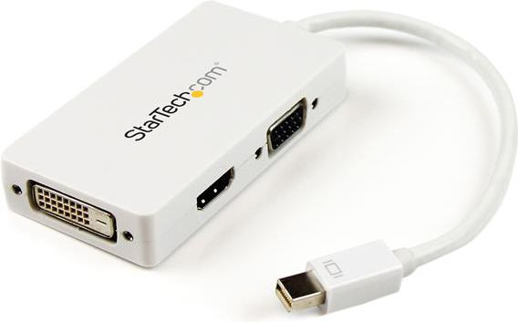 Fotoja e Përshtatës StarTech DisplayPort Mini AV - HDMI - D-Sub (VGA) - DVI (MDP2VGDVHDW), i bardhë