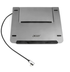 Fotoja e Mbajtëse laptopi Acer me stacion docking 5në1 USB-C, e argjendtë