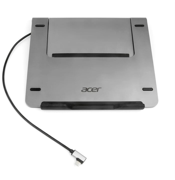 Fotoja e Mbajtëse laptopi Acer me stacion docking 5në1 USB-C, e argjendtë