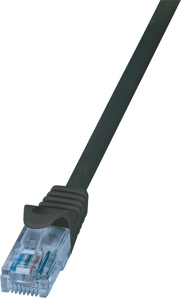 Fotoja e Kabllo rrjeti LogiLink RJ-45/RJ-45, cat.6A, U/UTP, 7.5m, e zezë