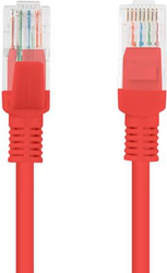 Fotoja e Kabllo patchcord Lanberg Cat.5e, pa mbrojtje, 10m, e kuqe