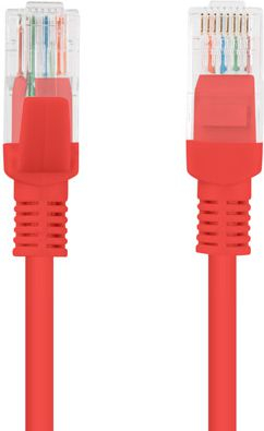 Fotoja e Kabllo patchcord Lanberg Cat.5e, pa mbrojtje, 10m, e kuqe