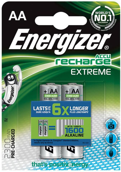 Fotoja e Bateri AA Energizer Accu Recharge R6 2300mAh, 2 copë