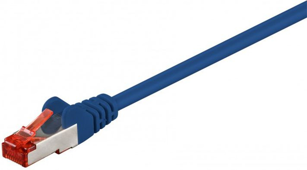 Fotoja e Kabllo rrjeti Goobay Patchcord CAT6 S/FTP 95502, 3m, blu