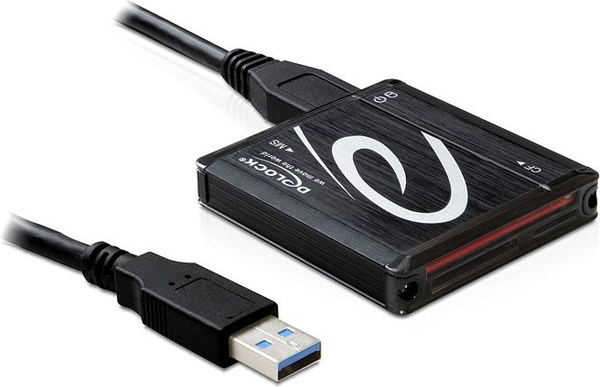Fotoja e Lexues kartele USB 3.0 Delock 91704, i jashtëm, i zi