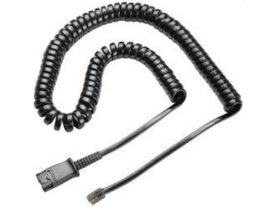 Fotoja e Kabllo për kufje Plantronics QD në 2.5 mm, e zezë