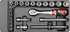 Fotoja e Set priza dhe aksesorë Yato (YT-5542), 22 copë, Picture 1