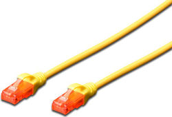 Fotoja e Kabllo Patchcord Digitus, RJ45 U / UTP, Cat6, 10 m, e verdhë