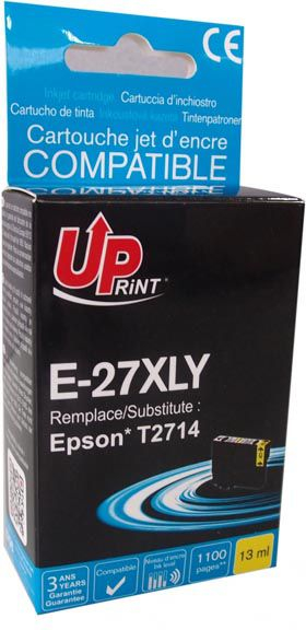 Fotoja e Ngjyrë printeri UPrint E-27XLY, 13ml, e verdhë