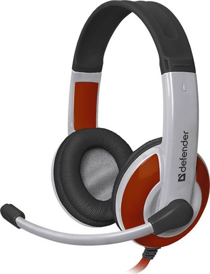 Fotoja e Kufje Defender Warhead G-120, 110dB, 20-20kHz, të bardha / të kuqe