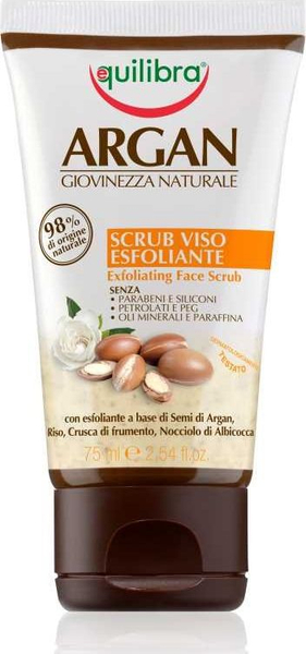 Fotoja e Skrub eksfoliues fytyre Equilibra Argan, 75 ml