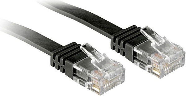 Fotoja e Kabllo Lindy Patchord Cat 6, 0.3 m, e zezë